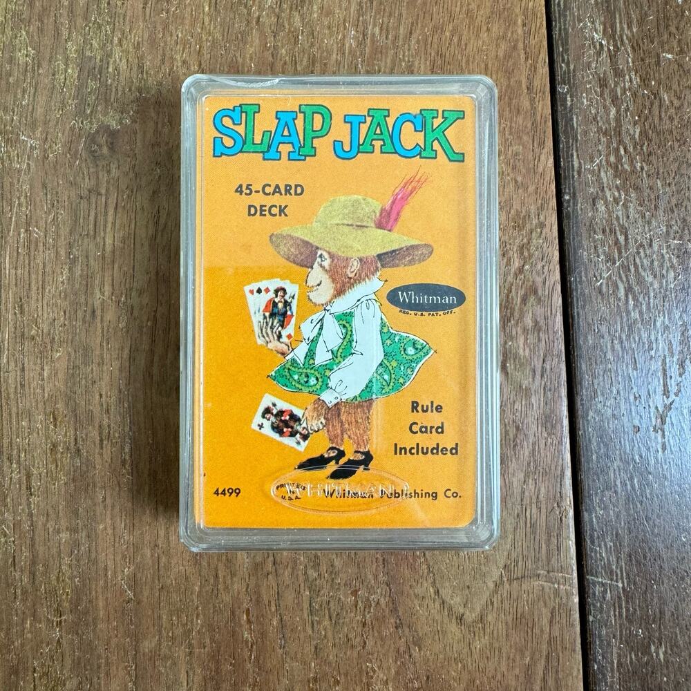Vintage Whitman Slap‎ Jack Card Game + Case 4499 Western Publishing COMPLETE